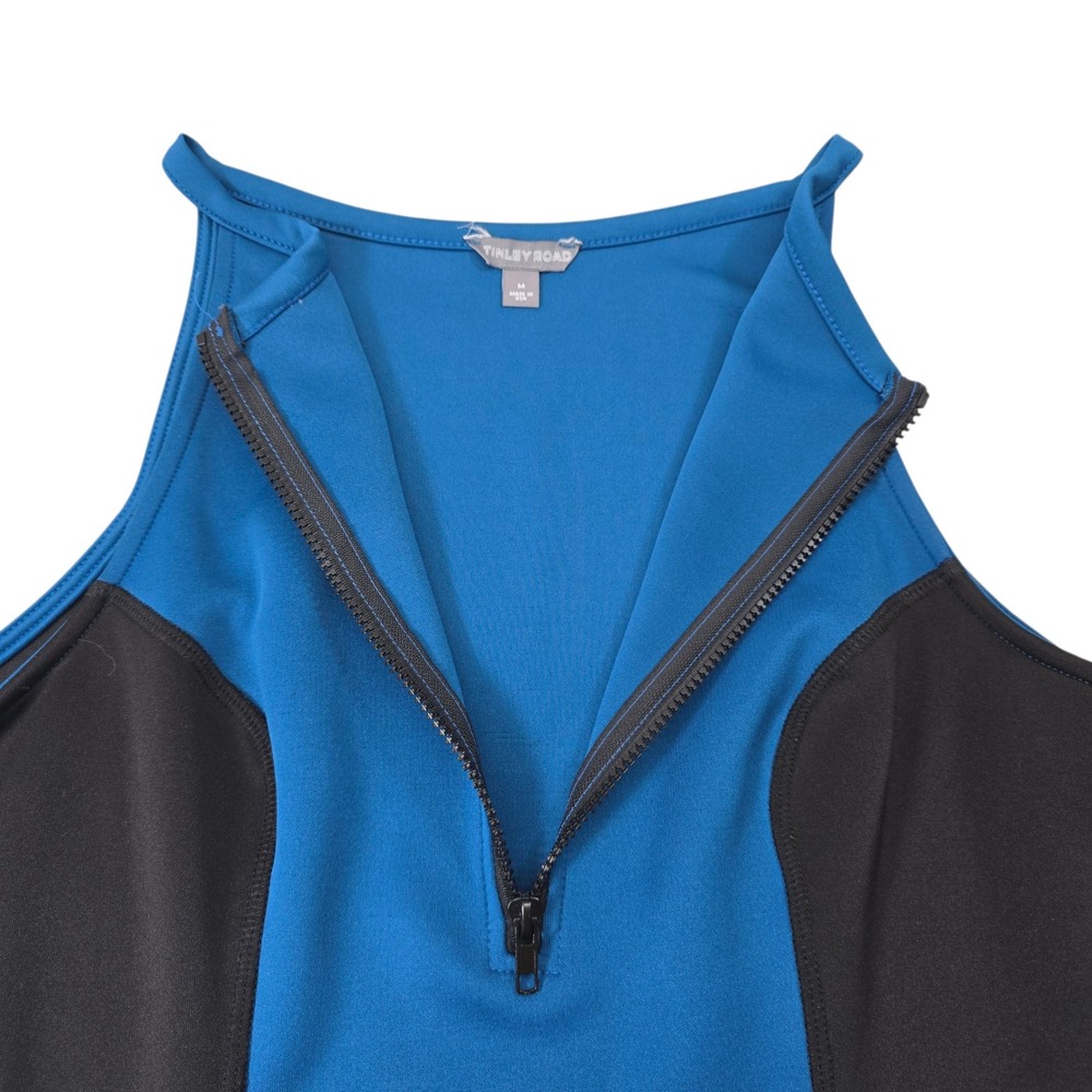 Tinley‎ Road Women's Colorblock Zip Front Sleeveless Mini Dress - Size M - Picture 3 of 7
